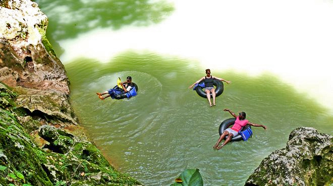 cave tubing in belize