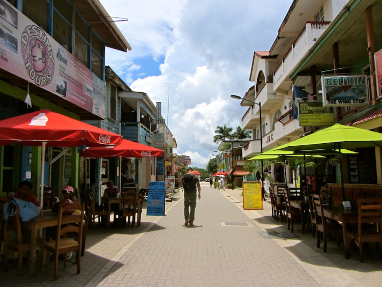 Burns Avenue in downtown San Ignacio, Belize!