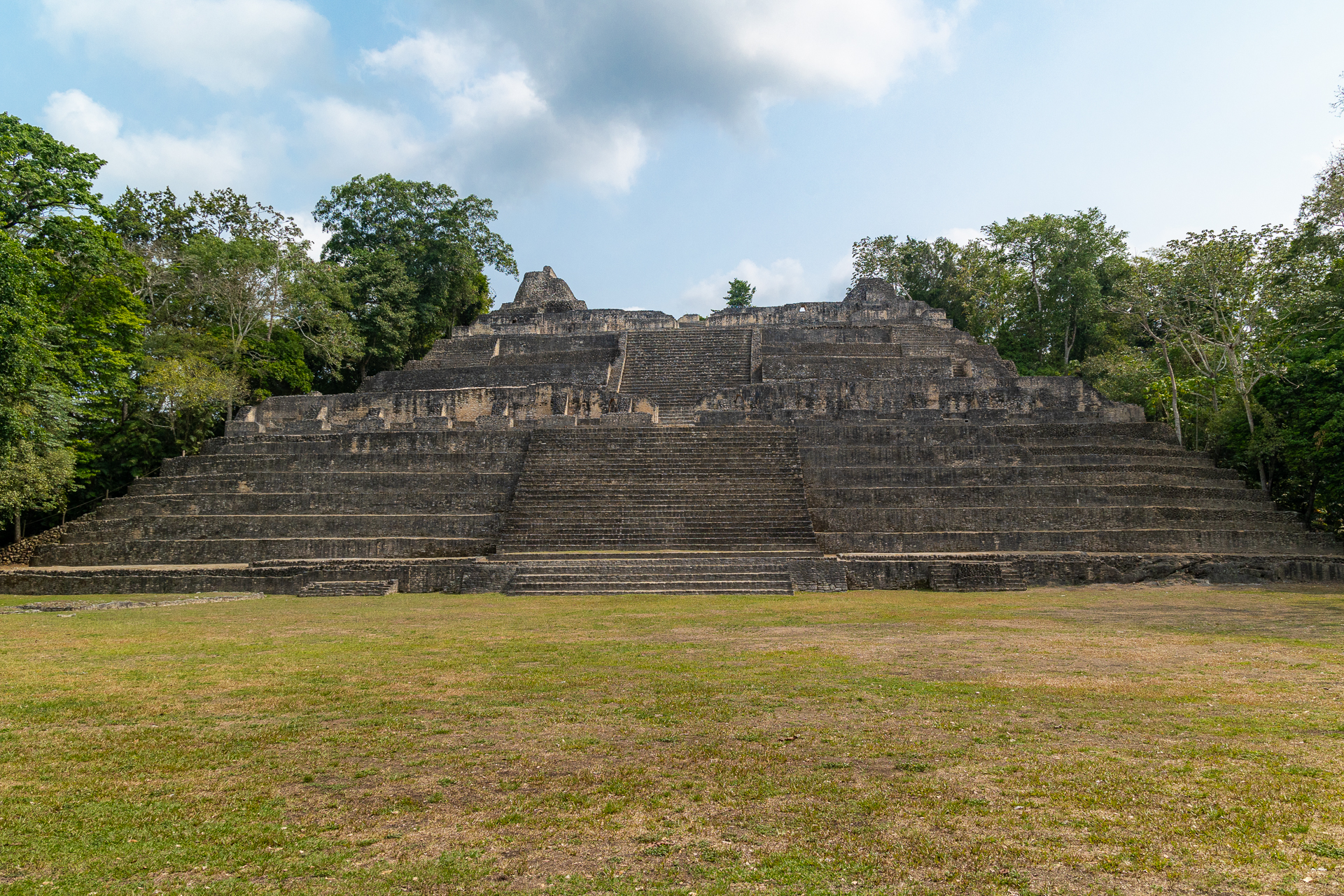 Belize Caracol Maya Archeological Ruin 