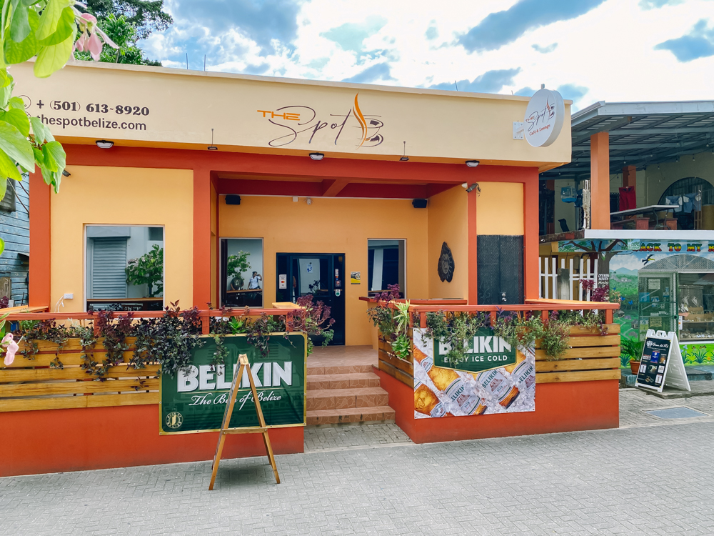 exterior photo of the spot cafe in san ignacio belize