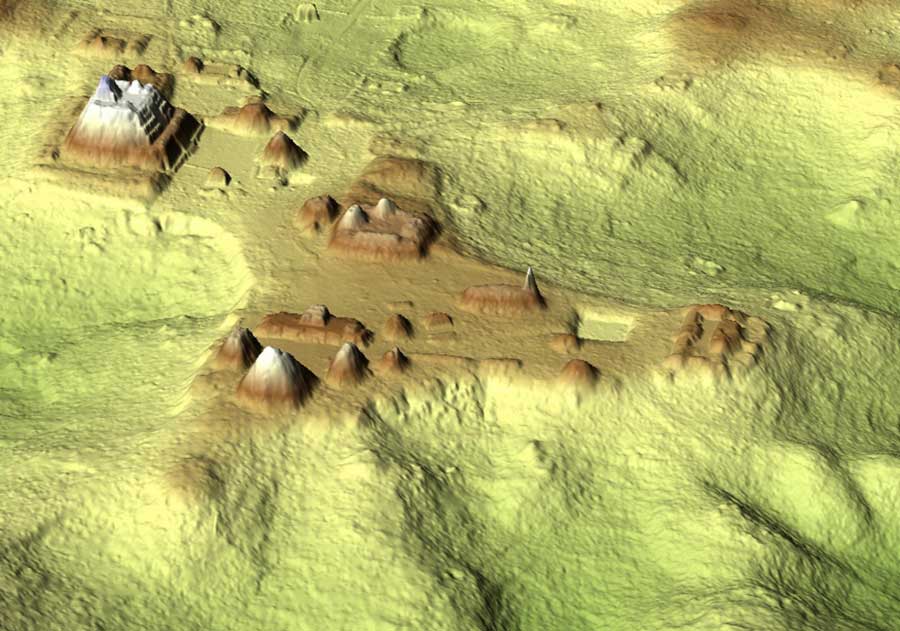 massive maya city revealed by laser in Belize