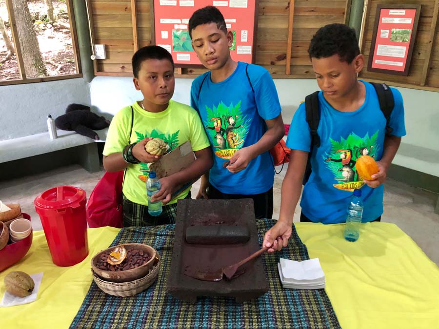 Eco kids summer camp 2018 day 3 maya chocolate