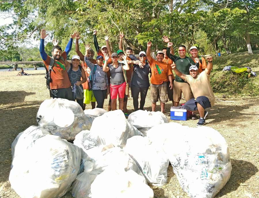 belize macal river cleanup 2019 chaa creek resort team