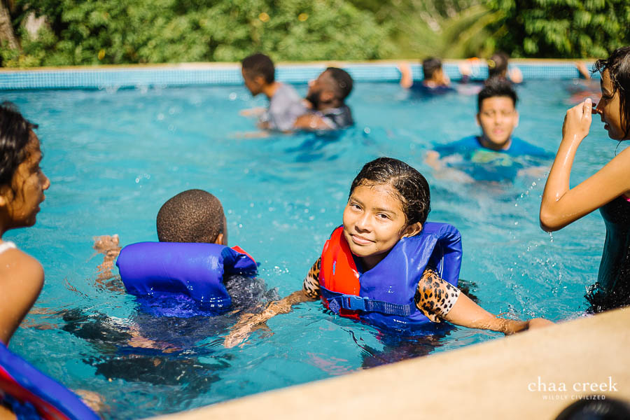 eco kids summer camp 2019 day 5 swimming in eco pool