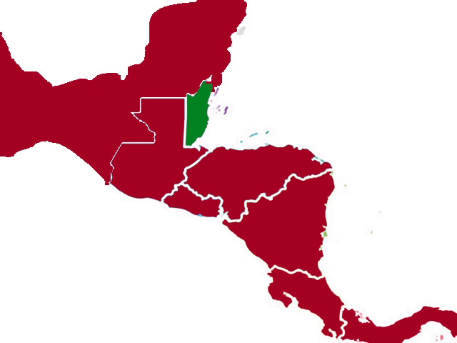 Belize Covid Free Regional Map 2020