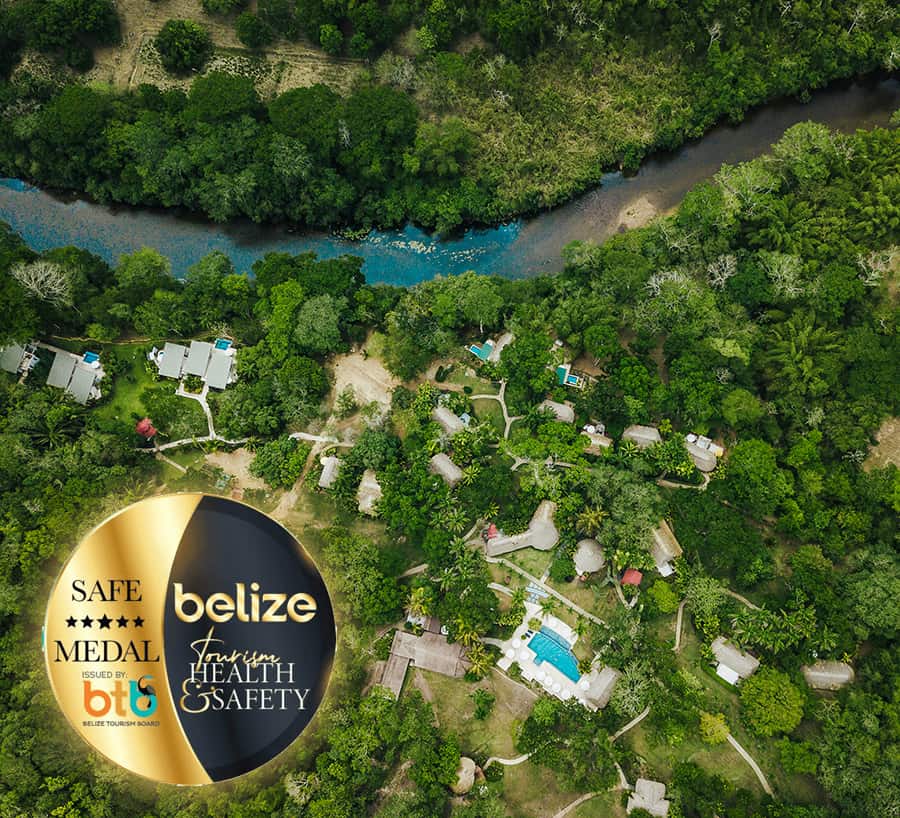the lodge at chaa creek belize tourism gold standard certified property safety seal badge