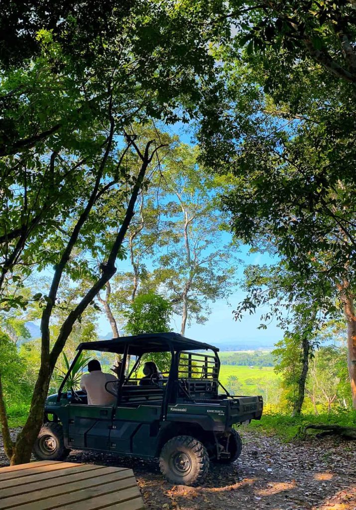 chaa creek belize resort rtv safari jungle tour view from lookout