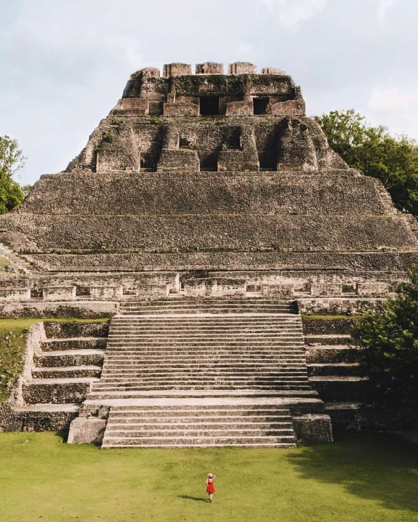el castillo temple at xunantunich Belize mayan ruins