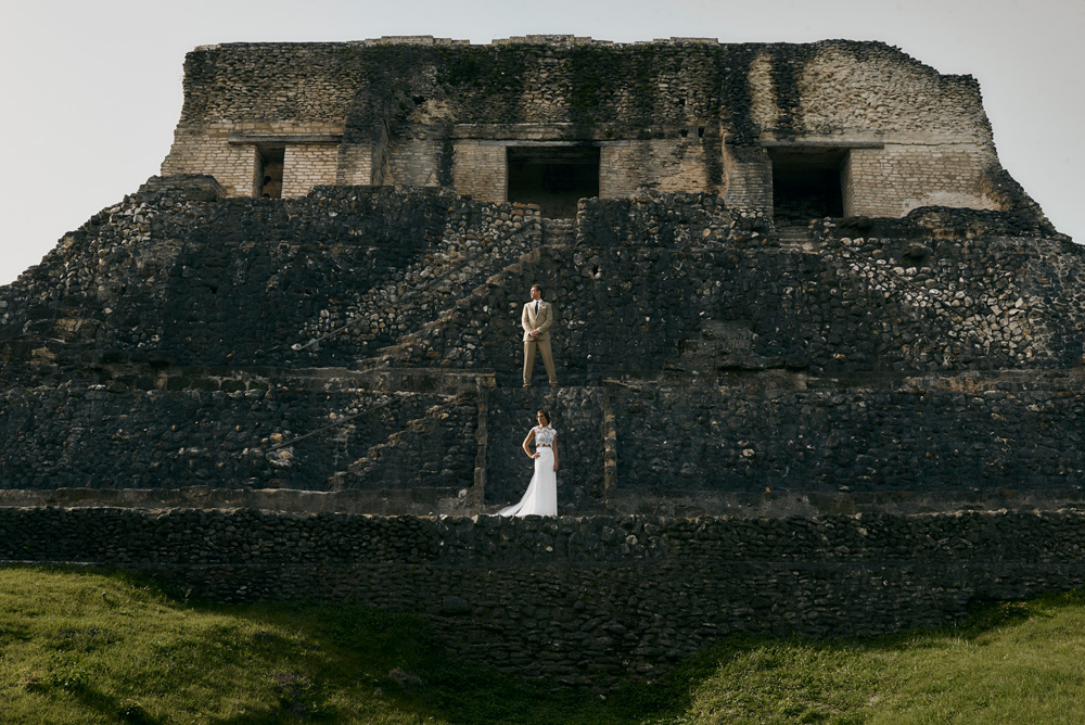 xunantunich maya temple wedding leonardo melendez web