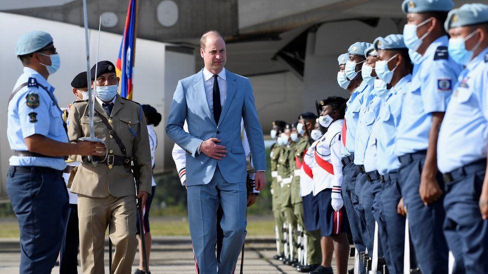 prince william upon arrival at the belize international airport