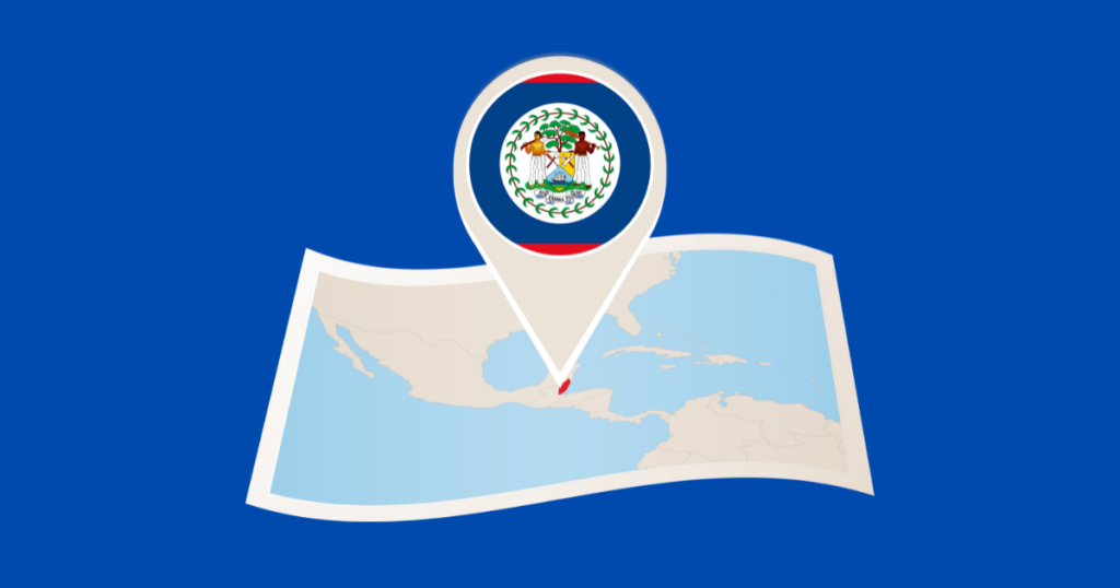 Belize Location close to the United States 