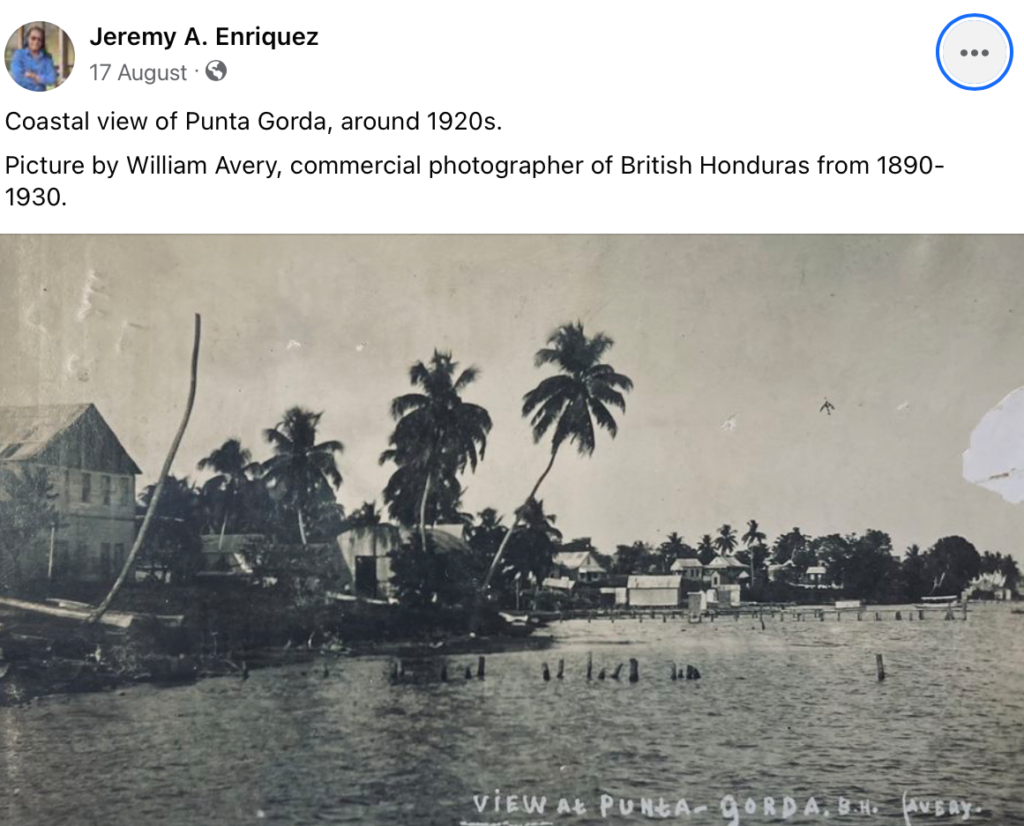 Punta Gorda, Belize in the 1920s 