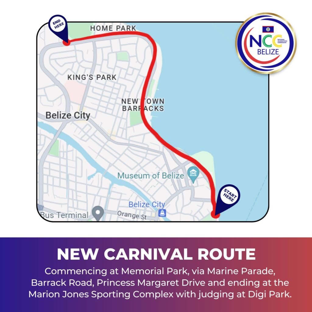 Carnival Route 2024 Belize, Belize City 